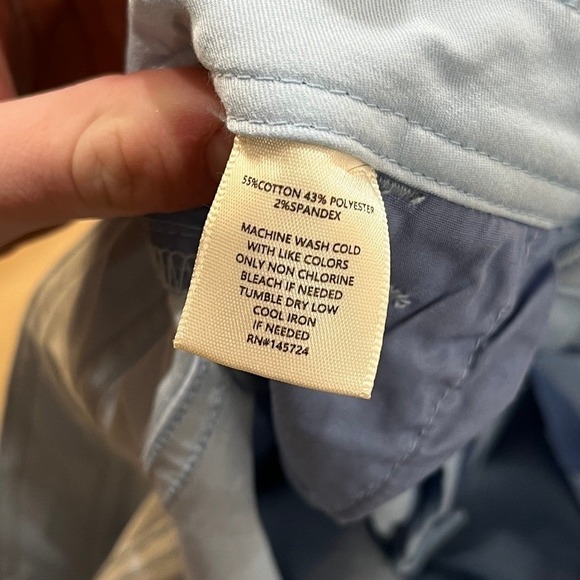 Onward Reserve Mens Light Blue Chino Pants Flat Front Straight Leg Size 33x32 - Picture 7 of 9